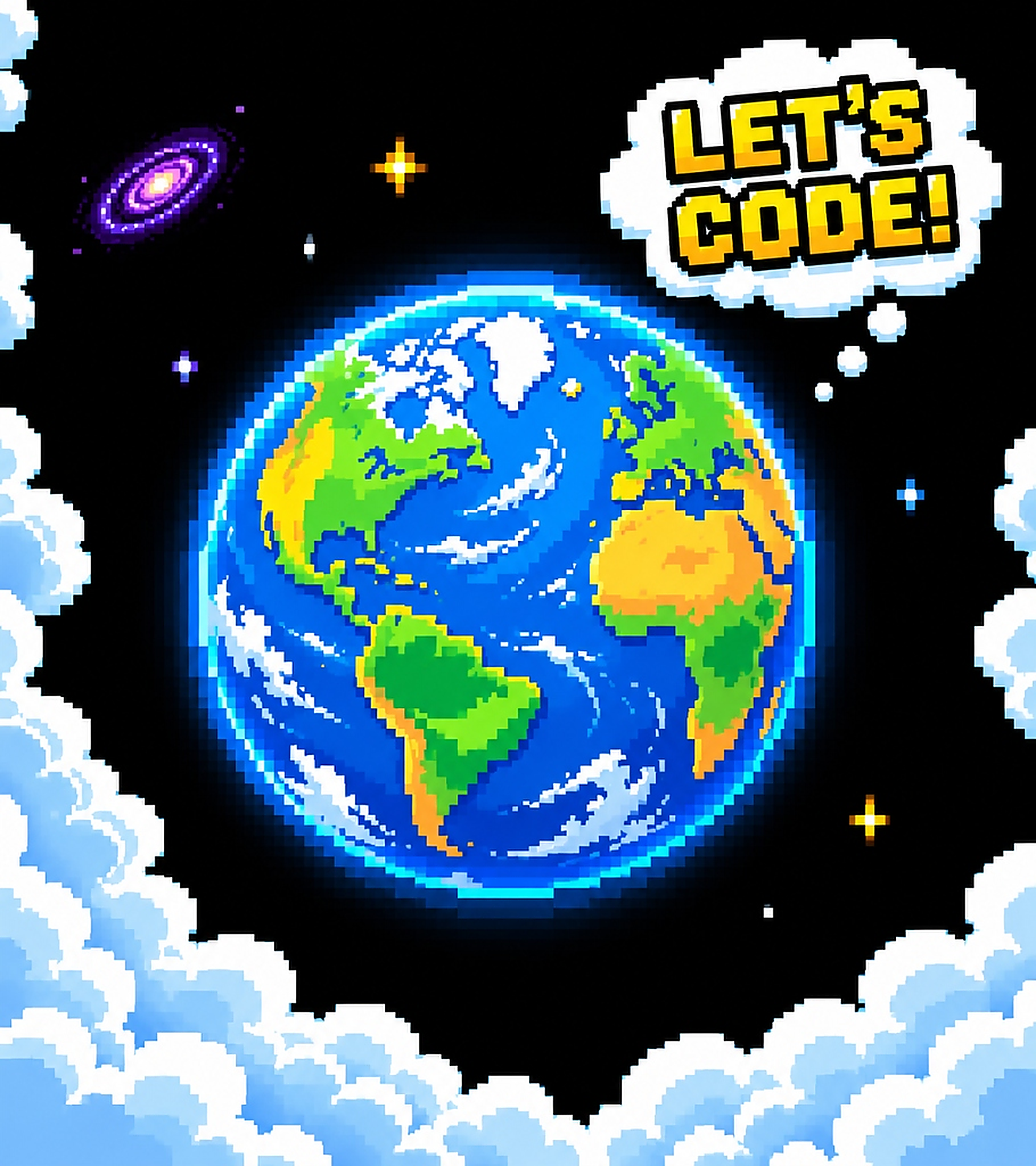 LucentraCode - Let's Code Illustration